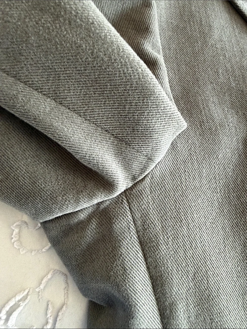 Spier & Mackay Tessuti di Sondrio Grey Cotton Twill Blazer Sport Coat Jacket 42